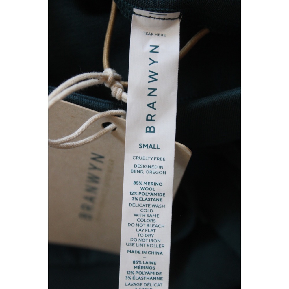 NWT Branwyn S Teal Merino Wool Athleisure Leggings High Waisted Pockets Joggers - Picture 6 of 8